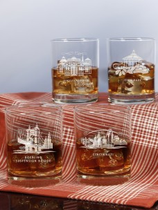 Cincinnati Scene Glassware | Cincinnati Themed Gifts By Bar & Vine