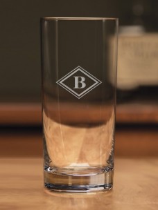 Monogram Beer Glasses for Men (A-Z) 16 oz - Beer Gifts for Men Brother Son Dad Neighbor - Unique Christmas Gifts for Him - Personalized Drinking